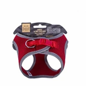 Doggie Havalı Dokuma Reflektör Küçük Irk Köpek Göğüs Tasması Xxsmall Kırmızı 26-30 Cm - 3