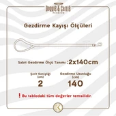 Doggie Konfor Deri Köpek Gezdirme Tasması Medium Camel 3x100 Cm - 4