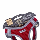 Doggie Havalı Dokuma Reflektör Küçük Irk Köpek Göğüs Tasması Xxsmall Kırmızı 26-30 Cm - 4