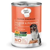 Chefs Choice Kıyılmış Somon Balıklı ve Balkabaklı Yetişkin Köpek Konservesi 400 Gr - 1