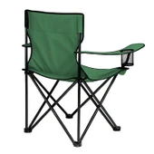 Katlanır Kamp Piknik Sandalyesi - Bardaklıklı - (DY.001) - Haki - Taşıma Çantalı thumbnail 2