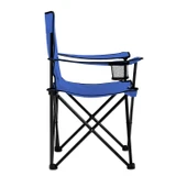 Katlanır Kamp Piknik Sandalyesi - Bardaklıklı - (DY.001) - Lacivert - Taşıma Çantalı thumbnail 3