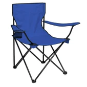 Katlanır Kamp Piknik Sandalyesi - Bardaklıklı - (DY.001) - Lacivert - Taşıma Çantalı thumbnail 1
