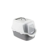Stefanplast Cathy Easy Clean Filtreli Kapalı Kedi Tuvaleti Beyaz/Gri 56x40x40 Cm - 1