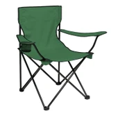 Katlanır Kamp Piknik Sandalyesi - Bardaklıklı - (DY.001) - Haki - Taşıma Çantalı thumbnail 1