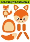 Okul Öncesi KES-YAPIŞTIR-Tamamla Makaslı Aktivite Seti (20 Hayvan) - 2