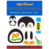Okul Öncesi KES-YAPIŞTIR-Tamamla Makaslı Aktivite Seti (20 Hayvan) - 1