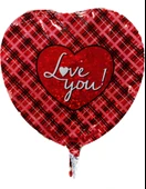 FOLYO BALON KALP LOVE YOU KIRMIZI 18'' - 1