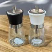 Dökmeli toz şekerlik - 2 li cam dökme toz şekerlik thumbnail 2