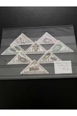 Escoines Koleksiyon 39963680e1b2819a5f 8adet damgasız yıldız pul seti - 1