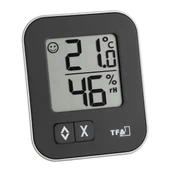 TFA Moxx Mini Dijital Termometre Higrometre Siyah - 1