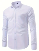 Erkek Klasik Uzun Kol Gömlek 3212 BGL-ST04399 thumbnail 3