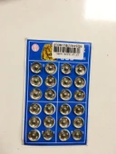 ÇIT ÇIT DÜĞME GÜMÜŞ 1,3 CM X 24 ADET - 1