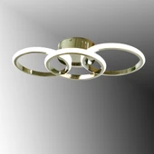 TT Aydınlatma TT305-3-FSR  Fransız Sarı Kaplama 3 lü Led Avize - 1