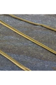 Altın Renk Italyan Yassı Balık Sırtı Zincir Çelik Kolye Ince 60 Cm - 1