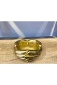 Avuç Saksı , Kase - Büyük Boy - Gold - 1