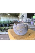 Yaprak desenli Beton orkide aranjman ve bonsai saksısı - 1