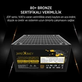 James Donkey JDP650 APFC 12CM 650W Bronze 80+ Power Supply - 3 Yil Garantili - 3