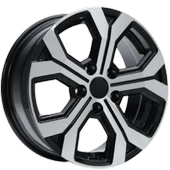 Dacia Duster Uyumlu Argent-16260 6.5X16 5X114.3 ET40 66.6 Black Diamond Jant - 1