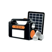 ACK BEYAZ ŞARJ EDİLEBİLİR SOLAR KAMP SETİ - 1