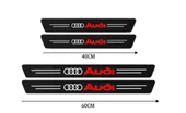 Audi Q8 İçin ÖZEL uyumlu Oto Kapı eşikleri Sticker Karbon 4 Adet - 2