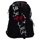 Sazio Pop Cool Sidley 4 Bölmeli Okul Sırt Çantası Siyah (161955) - 3