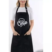 Mutfak Önlüğü Düz Siyah - 1