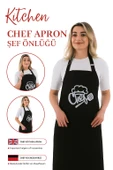 Mutfak Önlüğü Düz Siyah thumbnail 2