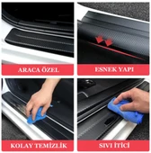 Suzuki Jimmy İçin ÖZEL uyumlu Oto Kapı eşikleri Sticker Karbon 4 Adet - 4