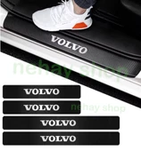 Volvo C70 İçin ÖZEL uyumlu Oto Kapı eşikleri Sticker Karbon 4 Adet - 1