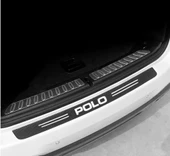 Volkswagen Polo İçin ÖZEL uyumlu  Oto Kapı eşikleri Sticker Karbon Set 5  Adet - 2