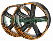 Yamaha Yeni Tasarım Jant Şeridi turuncu - 1
