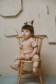 Kalp Nakışlı Fitilli Body Tayt Set - 2