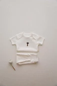 Palmiye Nakışlı Body Tayt Set - 6