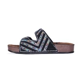 Ayakcenter B-4312 Daye Siyah Taşlı Kadın Düz Terlik thumbnail 2