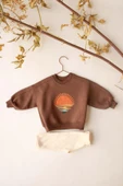 Güneş Nakışlı Bebek Alt Üst Takım - 3