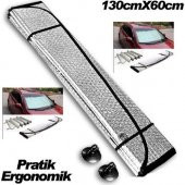 Universal Pratik Araba Ön Cam Güneşliği 130*60 Cm - 1