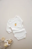 3lü Nakışlı Çıt Çıtlı Uzun Kollu Body-zıbın Model 3 - 9