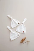 3lü Yenidoğan Nakışlı Şapka Model 1 - 2