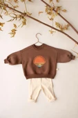 Güneş Nakışlı Bebek Alt Üst Takım - 2