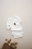 3lü Nakışlı Çıt Çıtlı Uzun Kollu Body-zıbın Model 1 - 7