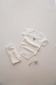 Kaktüs Nakışlı Body Tayt Set - 8