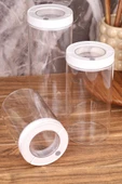 Lengo 3’lü 1200-1600-2000 ml Mühürlü Vakumlu Borosilikat Cam Erzak Saklama Kavanozu - 5