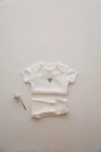Kaktüs Nakışlı Body Tayt Set - 6
