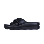 Ayakcenter 1708 Voga Siyah Kadın Düz Terlik thumbnail 2