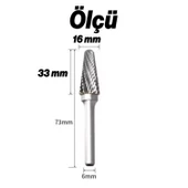 Freze Uç L Tipi Törpü Kalıpçı Metal Demir Ahşap Plastik Taş Oyma Makinesi Ucu Konik Matkap Uyumlu - 4