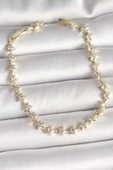 Pirinç Gold Renk Zirkon Taşlı Yıldız Model VIP Seri Kadın Bileklik - TJ-BB6880 - 1