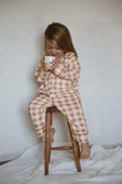 Ekoseli Bebek Çocuk Pijama Takımı - 6