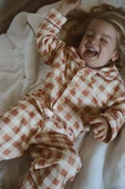 Ekoseli Bebek Çocuk Pijama Takımı - 2