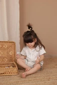 Sarmaşık Baskı Kız Şort Takım - 3